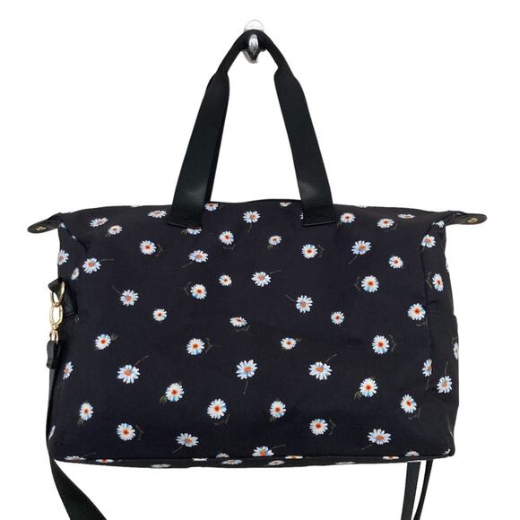 Alice + Olivia Daisy Print Black Tote Bag - Picture 1 of 7